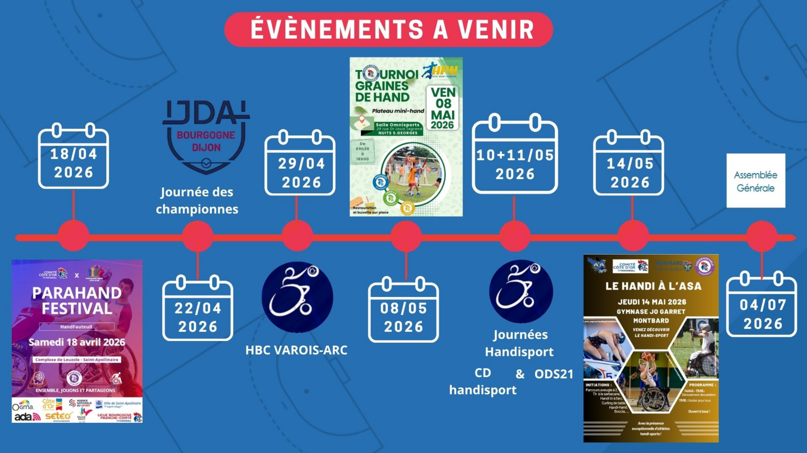 Prochains évènements comité 21