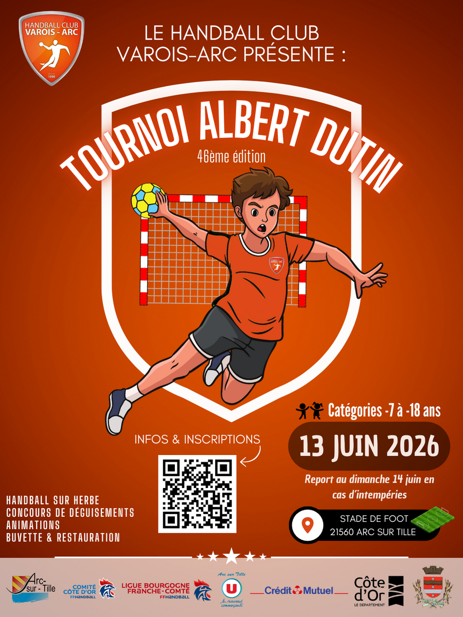 Tournoi ALBERT DUTIN - 46ème tournoi sur Herbe - Arc sur Tille