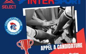 APPEL A CANDIDATURE - ORGANISATION FINALITES COUPE INTERSPORT-SELECT